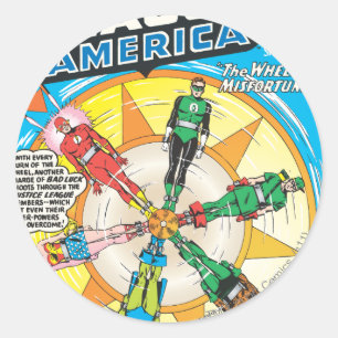 Justice League of America Issue #6 - Sept Classic Round Sticker