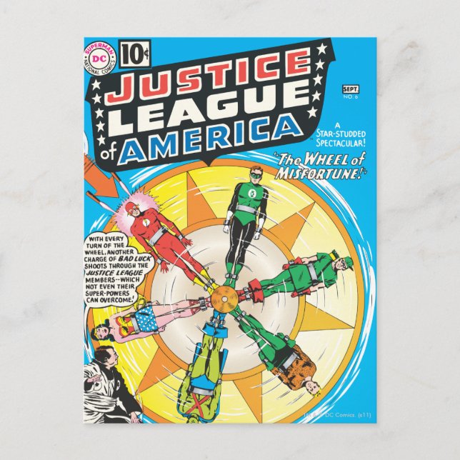 Justice League of America Issue #6 - Sept Postcard (Front)