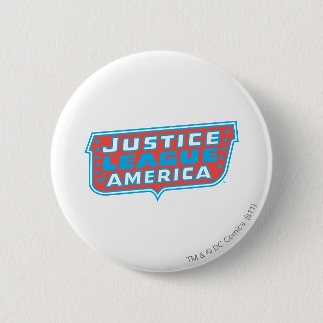Justice League of America Logo Pinback Button (Front)