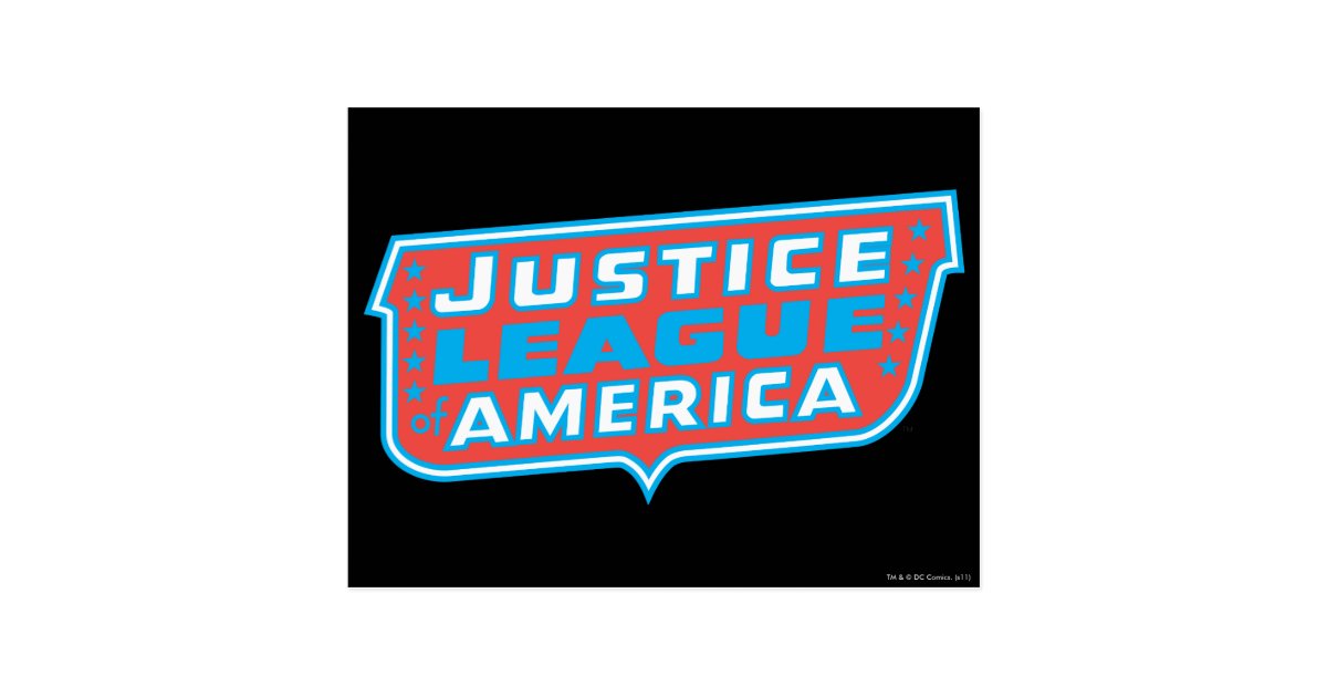 Justice League of America Logo Postcard | Zazzle