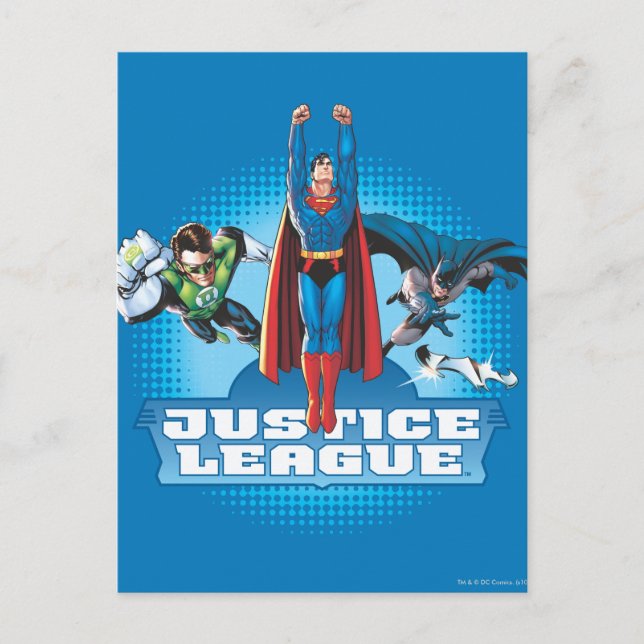 Justice League Power Trio Postcard (Front)