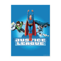 Justice League Power Trio Postcard