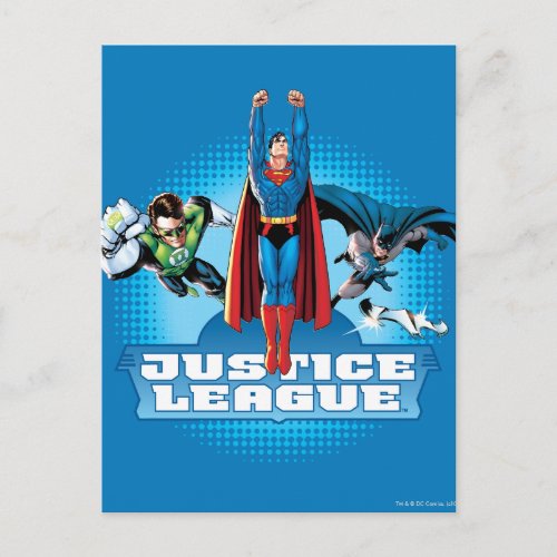 Justice League Power Trio Postcard