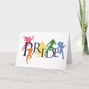 Justice League Pride Character Silhouettes Card