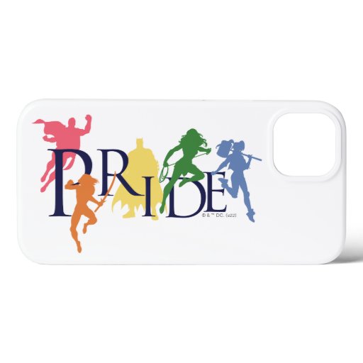 Justice League Pride Character Silhouettes iPhone 13 Case