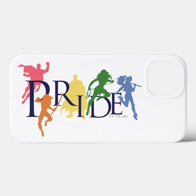 Justice League Pride Character Silhouettes Case-Mate iPhone Case (Back (Horizontal))