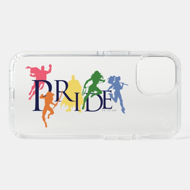 Justice League Pride Character Silhouettes Speck iPhone 13 Case (Front Horizontal)