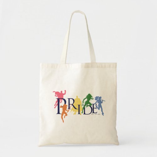 Justice League Pride Character Silhouettes Tote Bag