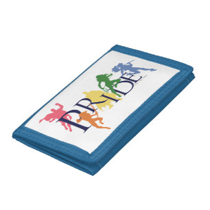 Justice League Pride Character Silhouettes Tri-fold Wallet
