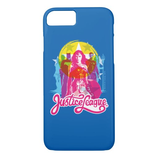 Justice League | Retro Group & Logo Pop Art iPhone 8/7 Case