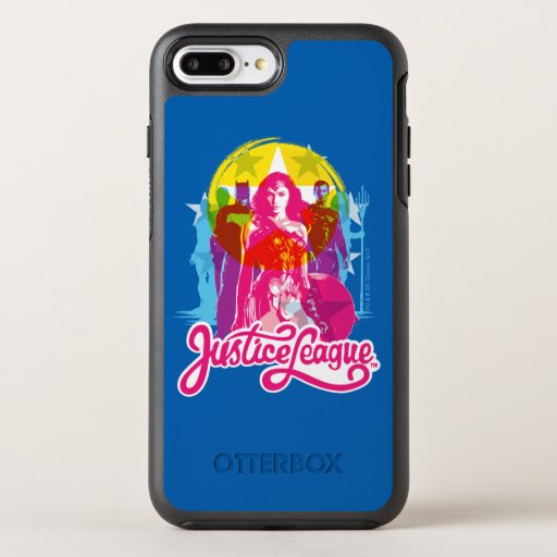 Justice League | Retro Group & Logo Pop Art OtterBox Symmetry iPhone 8 Plus/7 Plus Case