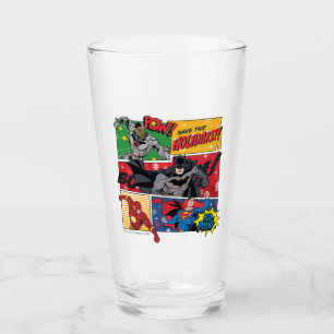 Justice League "Save the Holidays!" Glass