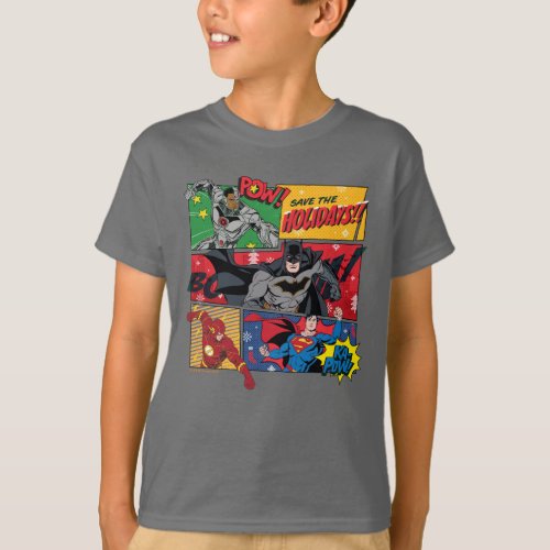 Justice League Save the Holidays T_Shirt