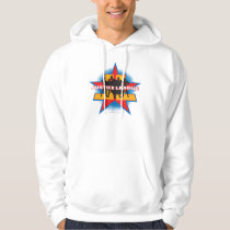 Justice League Silhouettes and Star Background Hoodie