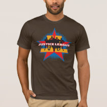 Justice League Silhouettes and Star Background T-Shirt
