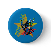 Justice League Star Heroes Pinback Button