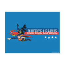 Justice League Stars and Stripes Postcard