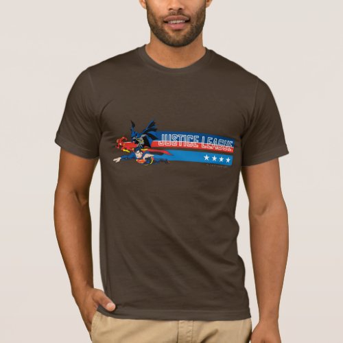 Justice League Stars and Stripes T_Shirt