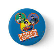 Justice League "Strength in Numbers" Pinback Button