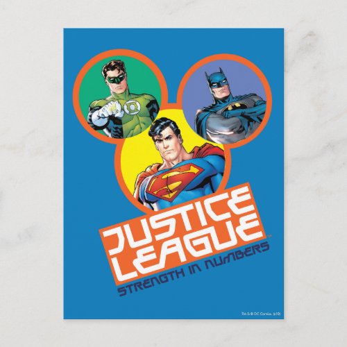 Justice League Strength in Numbers Postcard