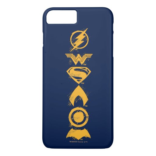 Justice League | Stylized Team Symbols Lineup iPhone 8 Plus/7 Plus Case