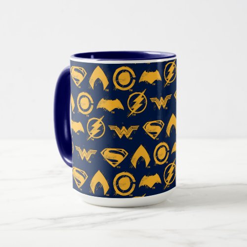 Justice League  Stylized Team Symbols Lineup Mug