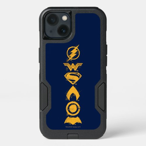Justice League  Stylized Team Symbols Lineup iPhone 13 Case