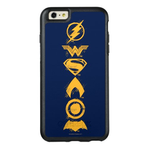 Justice League  Stylized Team Symbols Lineup OtterBox iPhone 66s Plus Case