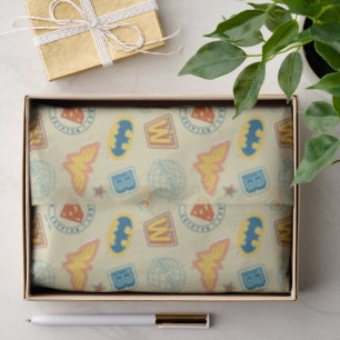 Justice League Super Hero Badge Pattern Tissue Paper