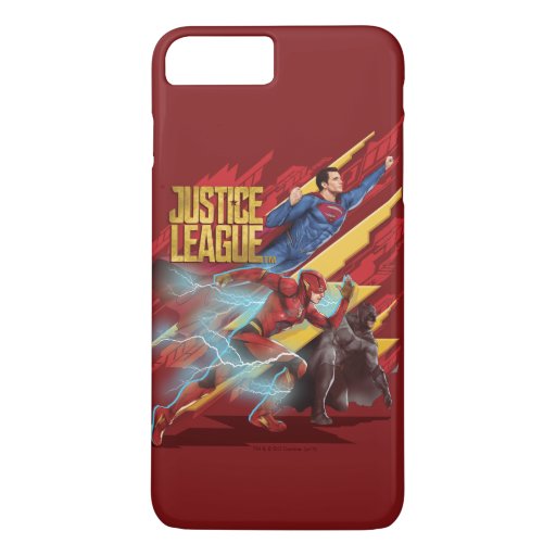 Justice League | Superman, Flash, & Batman Badge iPhone 8 Plus/7 Plus Case