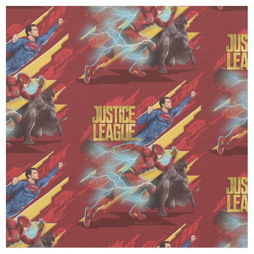Justice League | Superman, Flash, & Batman Badge Fabric