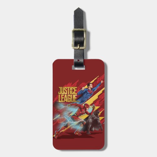 Justice League  Superman Flash  Batman Badge Luggage Tag