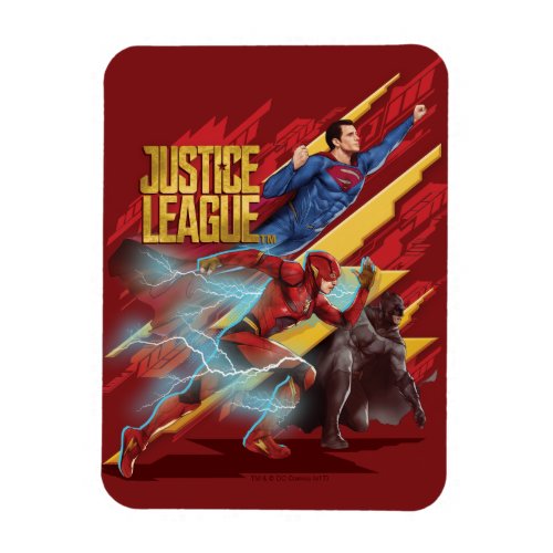 Justice League  Superman Flash  Batman Badge Magnet