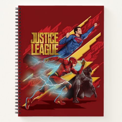 Justice League  Superman Flash  Batman Badge Notebook