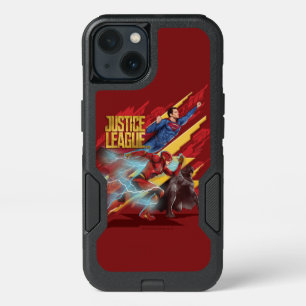 Justice League   Superman, Flash, & Batman Badge iPhone 13 Case