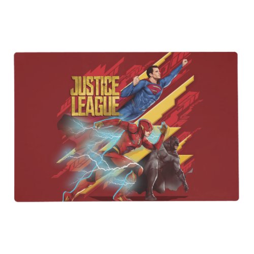 Justice League  Superman Flash  Batman Badge Placemat