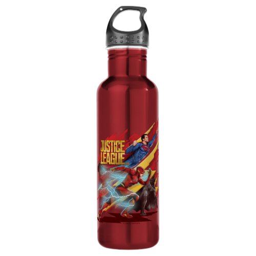 Justice League  Superman Flash  Batman Badge Water Bottle