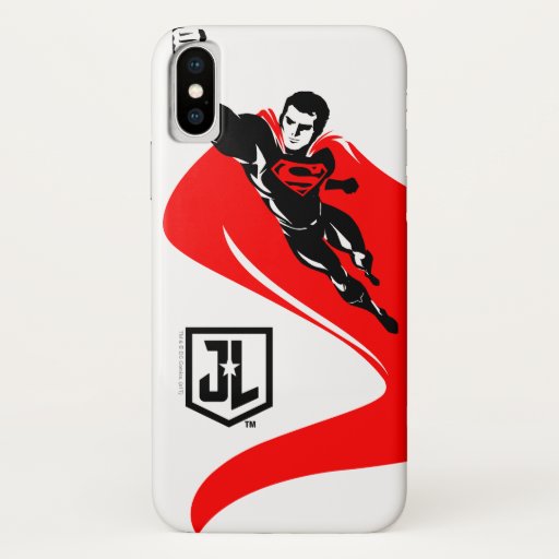 Justice League | Superman Flying Noir Pop Art iPhone X Case