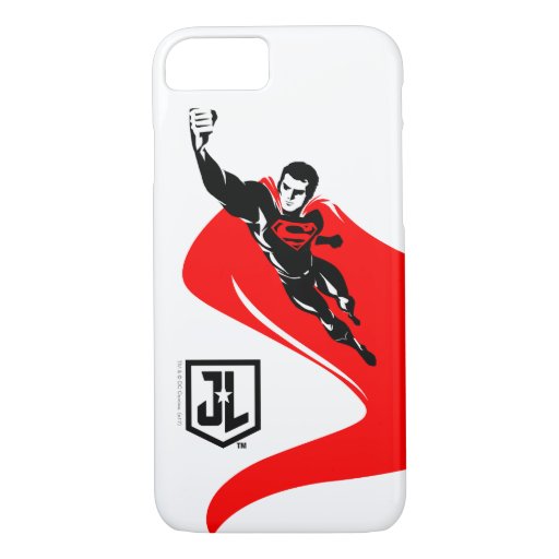 Justice League | Superman Flying Noir Pop Art iPhone 8/7 Case