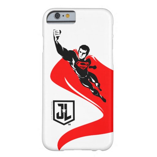 Justice League  Superman Flying Noir Pop Art Barely There iPhone 6 Case
