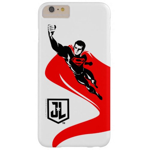 Justice League  Superman Flying Noir Pop Art Barely There iPhone 6 Plus Case