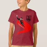 Justice League | Superman Flying Noir Pop Art T-Shirt