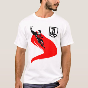 Justice League   Superman Flying Noir Pop Art T-Shirt