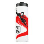 Justice League | Superman Flying Noir Pop Art Thermal Tumbler