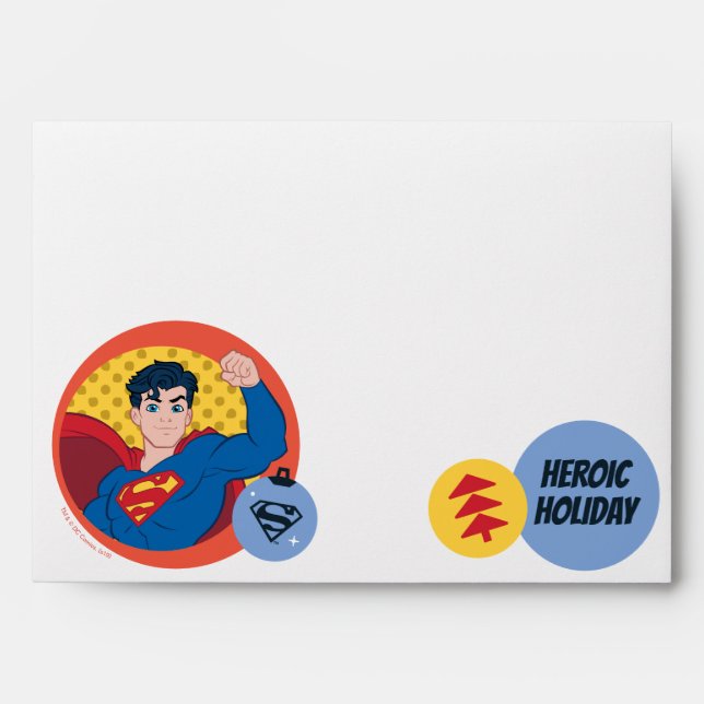 Justice League Superman Holiday Bauble Envelope (Front)