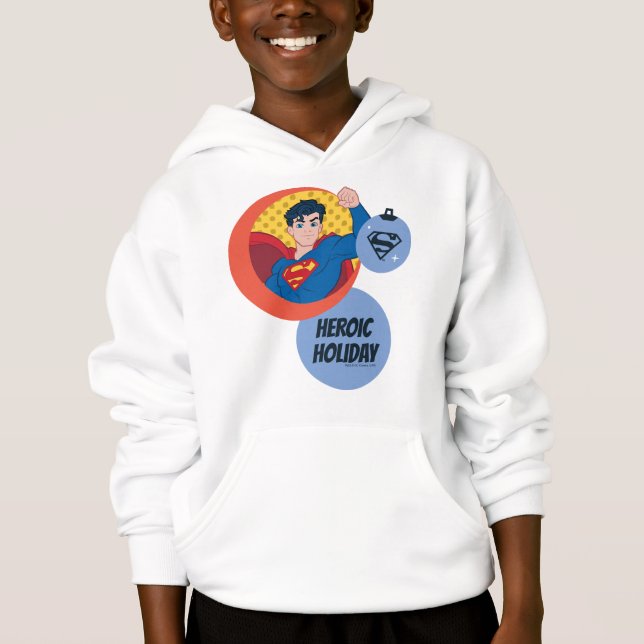 Justice League Superman Holiday Bauble Hoodie (Front)