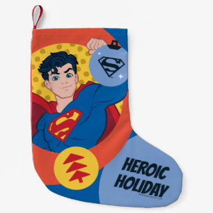 Justice League Superman Holiday Bauble Small Christmas Stocking