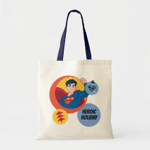 Justice League Superman Holiday Bauble Tote Bag