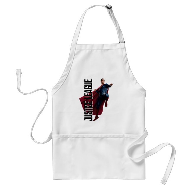 Justice League | Superman On Battlefield Adult Apron (Front)