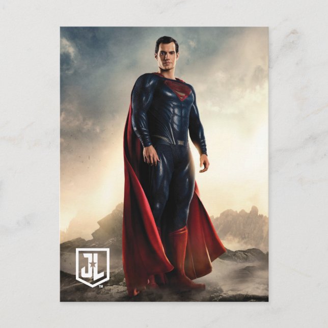 Justice League | Superman On Battlefield Postcard (Front)